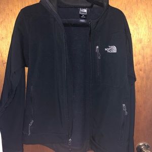 Black north face waterproof jacket